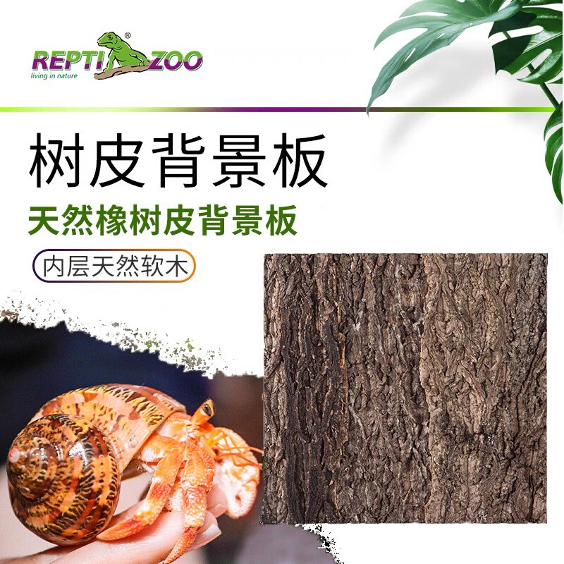 寄居蟹造景树皮背景板～生态雨林缸背景板3d立体真专用装饰