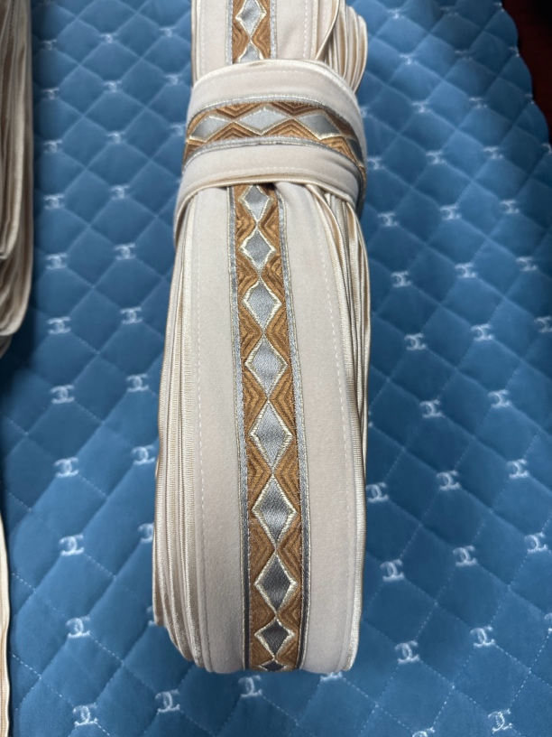 沙发套高克北欧貂绒/米色/工艺花边每条33米