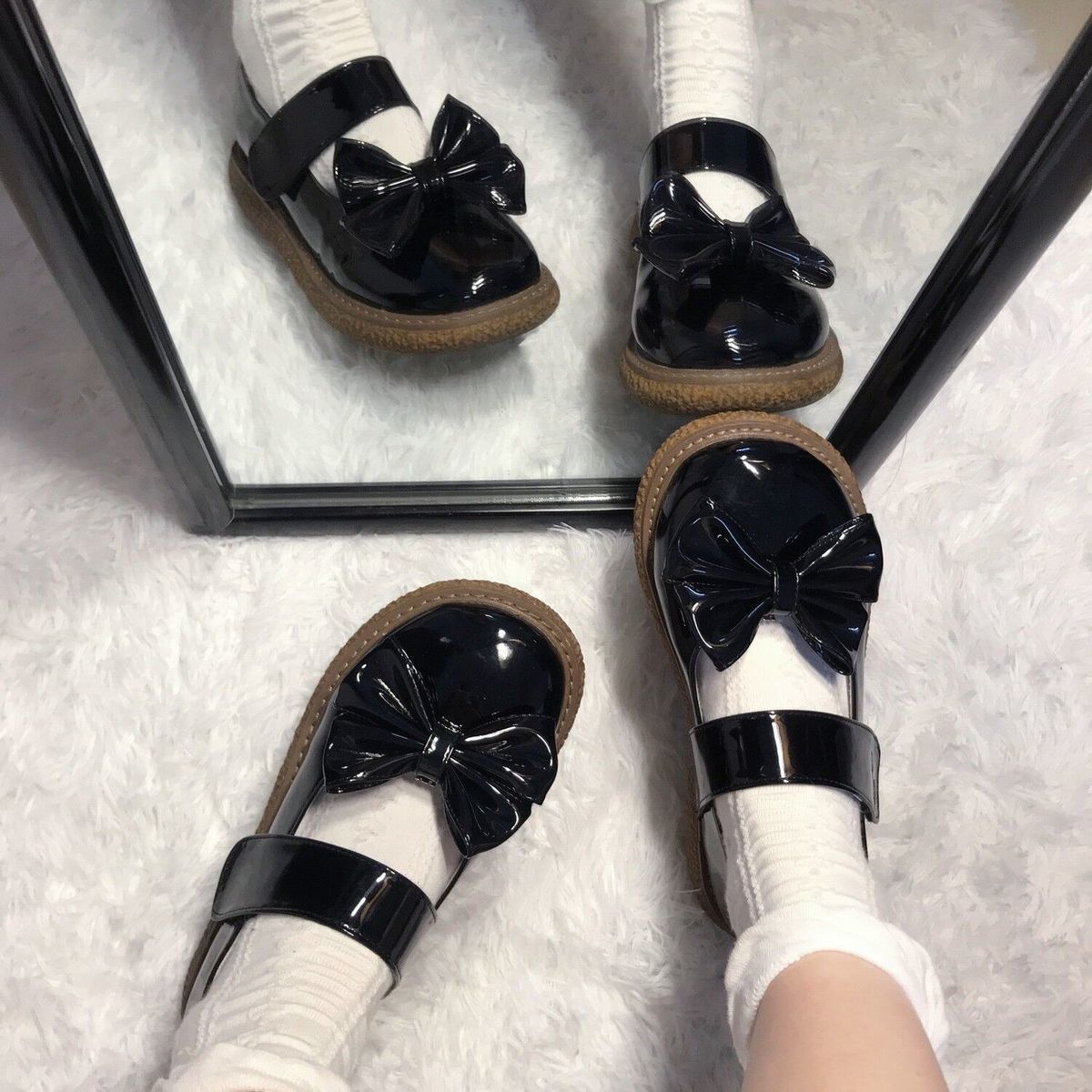 jk制服洛丽塔小皮鞋女学院风日系软妹圆头可爱大头鞋蝴蝶结单鞋潮