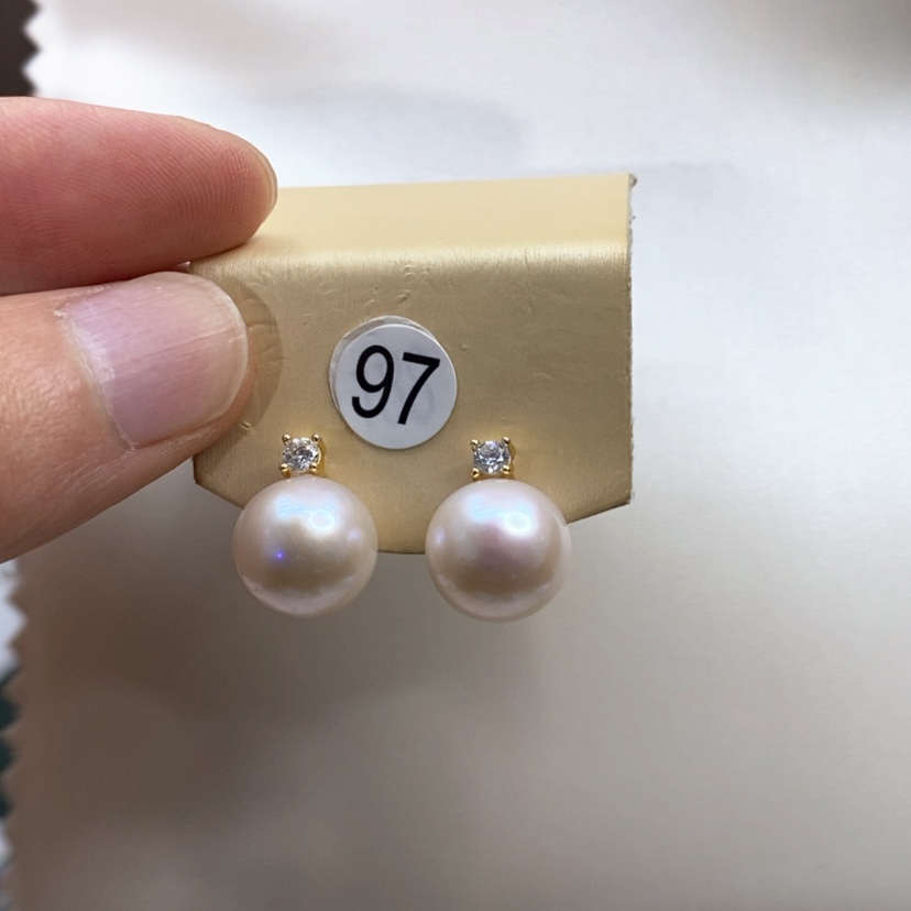 【闪购商品】淡水珍珠耳饰银S925镶嵌