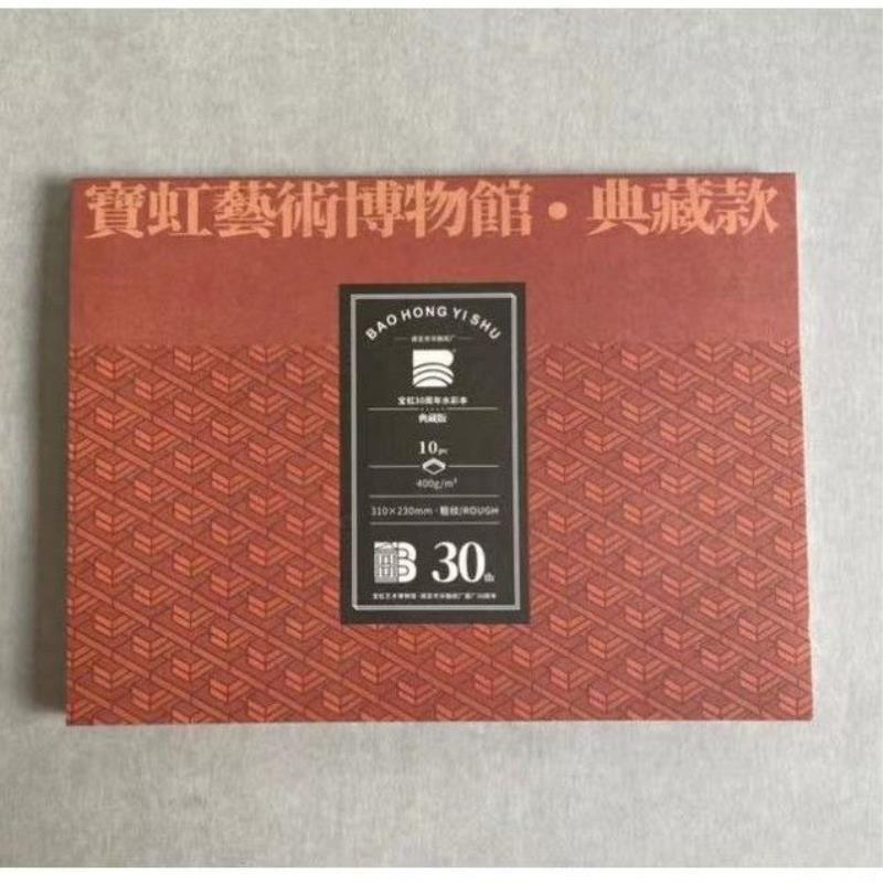 艺术家级30周年典藏款400g粗纹310/230水彩本10张/本