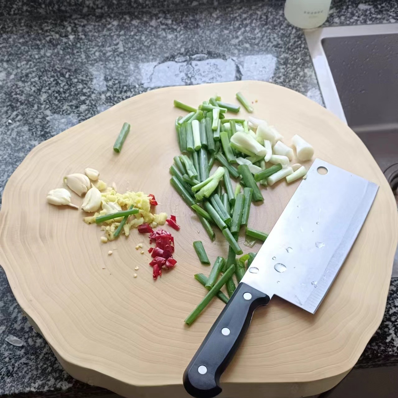 瑕疵特价家用银杏切菜板一物一拍案板刀板实木银杏菜板刀具菜刀