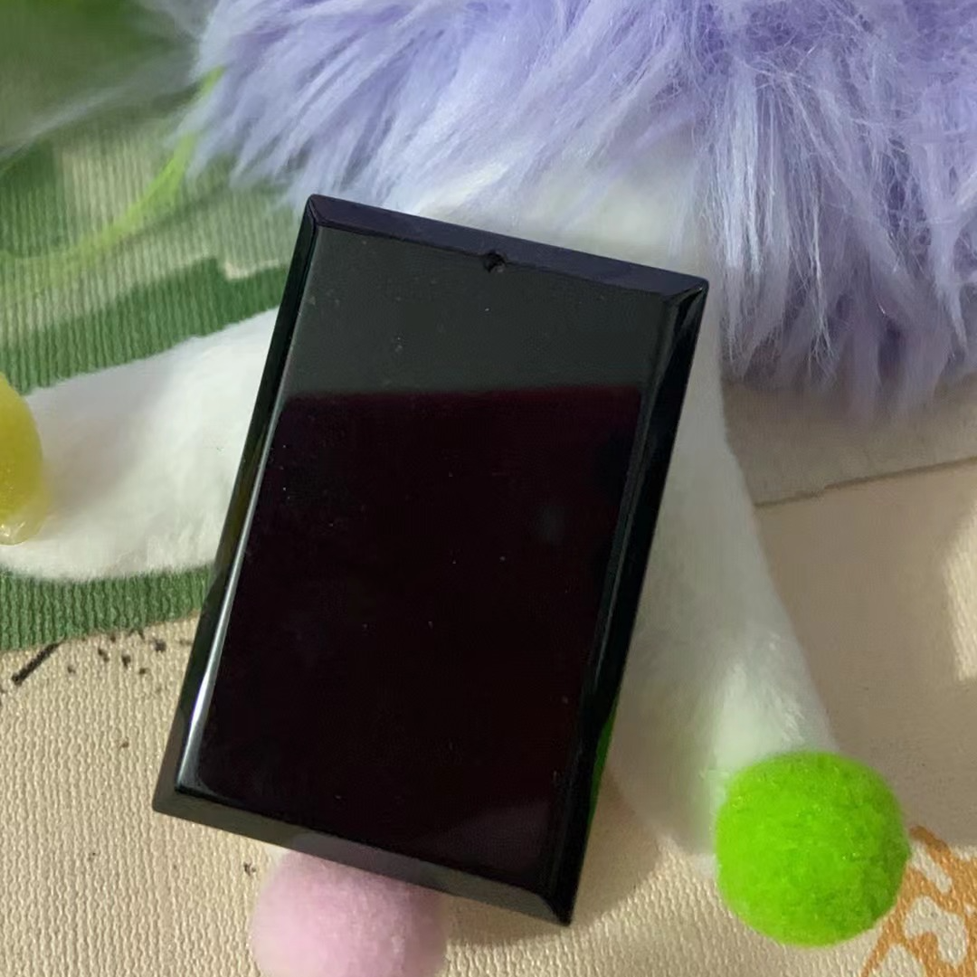 厂家天然缅甸A货翡翠墨翠无事牌优选头货黑油亮精美气质不透翠