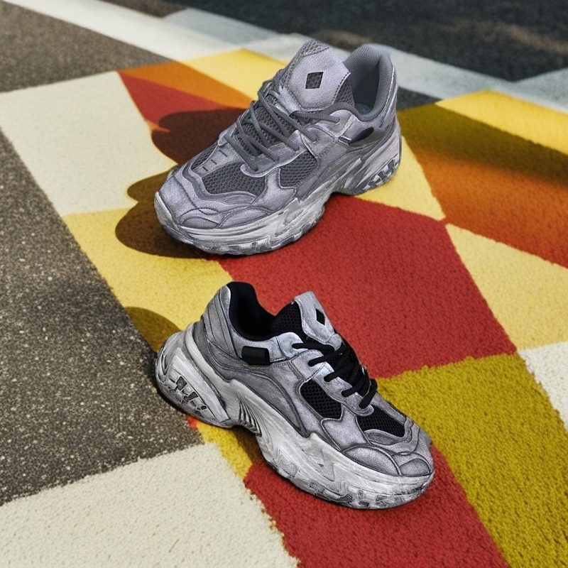 24019复古运动鞋老爹鞋男女百搭新疆包邮本地仓
