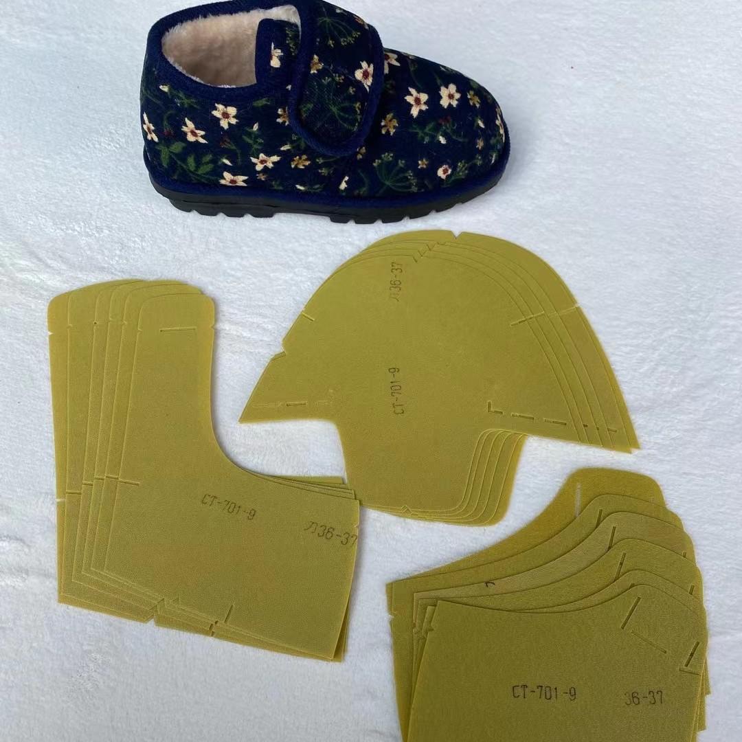 边带毛刺棉鞋塑料样板 701-9
