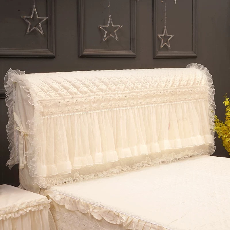 床头罩创意设计加厚蕾丝布艺舒适床头套罩皮床现代简约床头套罩