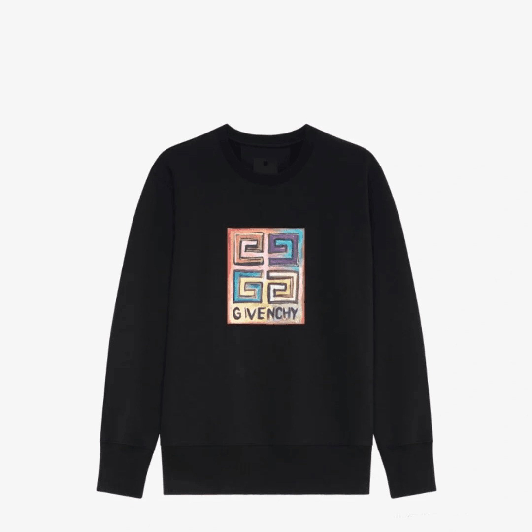 全新未使用 Givenchy/纪梵希 JoshSmith联名 logo印花圆领卫衣 