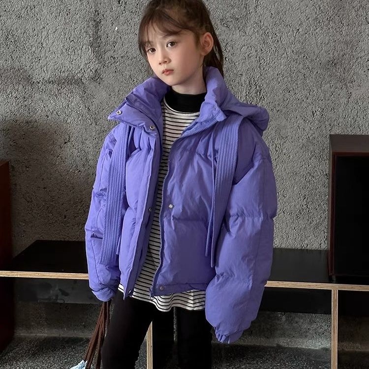 巴拉巴拉女童儿童羽绒棉服2023新款冬韩版休闲童装宽松面包服洋气