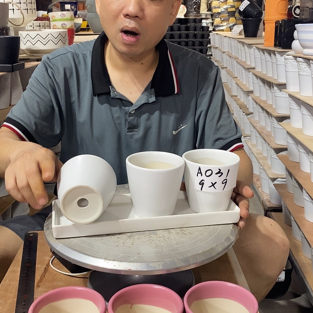 【闪购商品】红陶20CM（含）-50CM（不含）A031-白