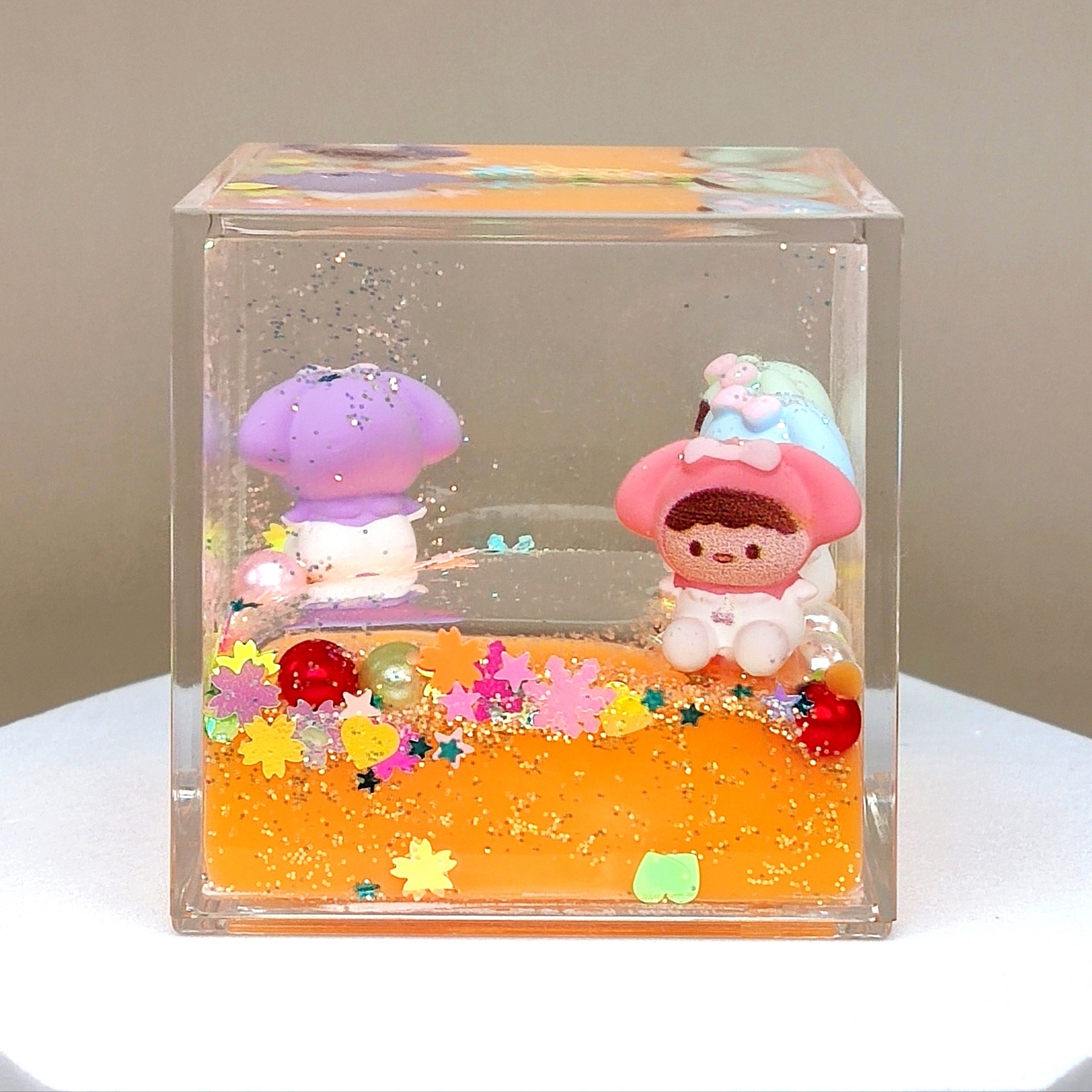 【主播代拆】创意液体流沙瓶方块摆件潮玩盲盒【一个】