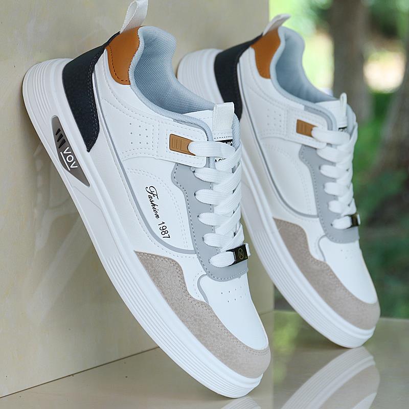 安䂿氢云联名鞋子男2023冬季新款男士防水小白鞋软底百搭休闲板鞋