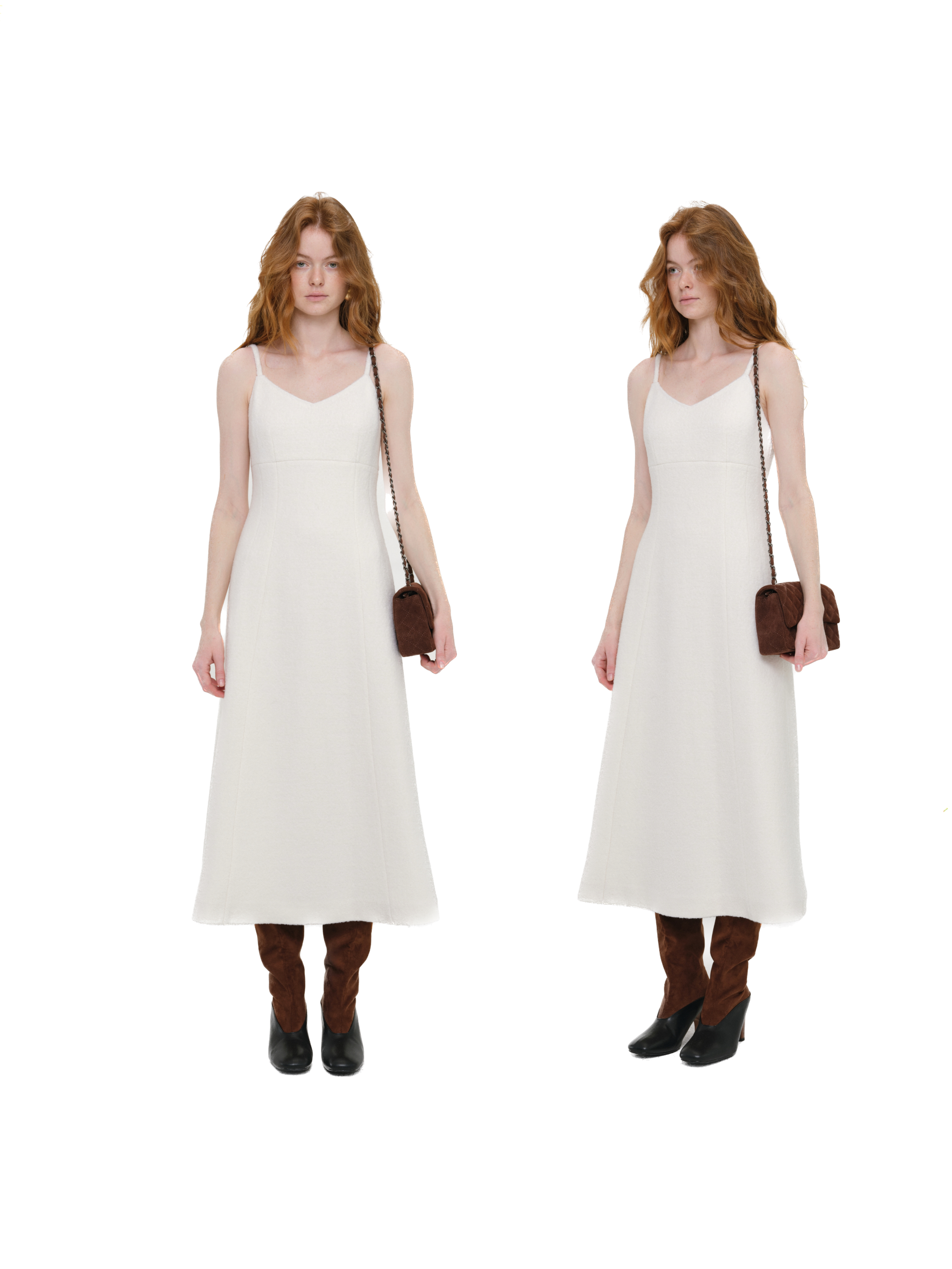 【放价了】朱小姐 私服 绵羊毛吊带连衣裙240347