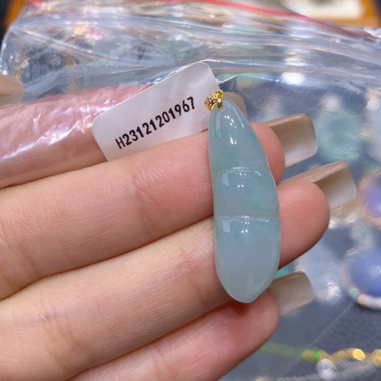 【闪购商品】翡翠颈饰18K金镶嵌