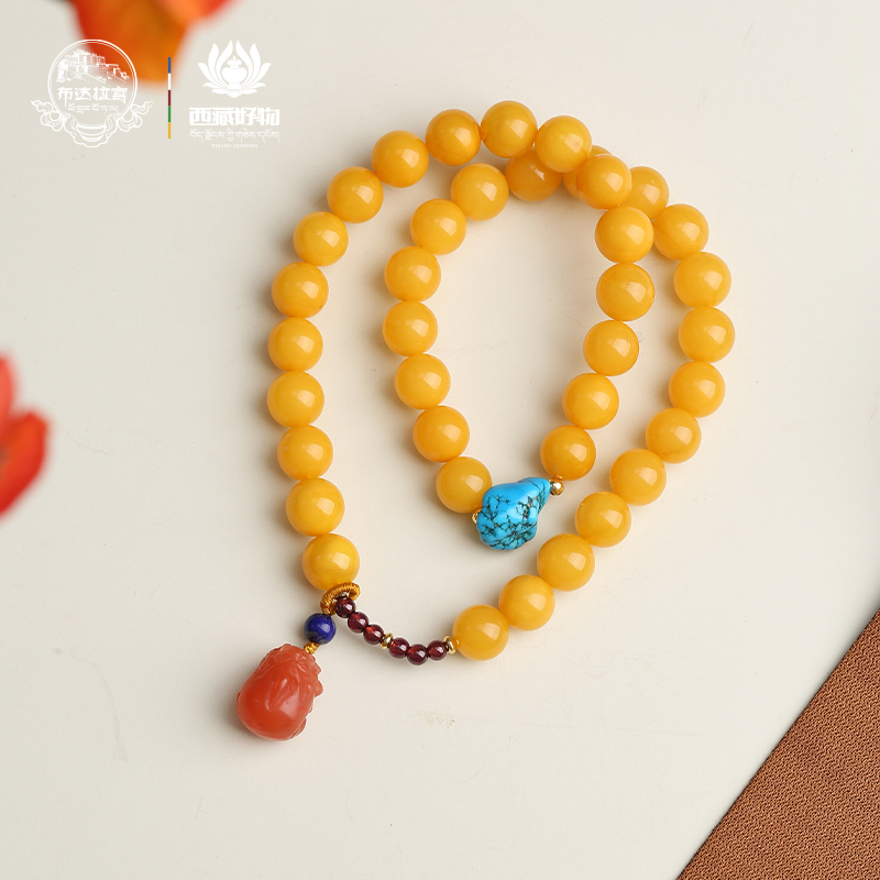 POTALA PALACE/布达拉宫蜜蜡多圈手串轻奢长链百搭女款时尚