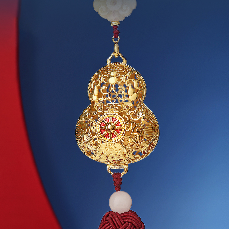 布达拉宫铜合金葫芦汽车饰品挂件