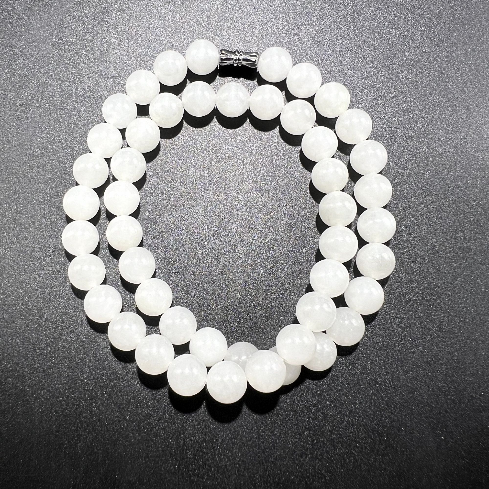 和田玉白玉妈妈链女款白色时尚气质女士百搭简约（随机发）00086