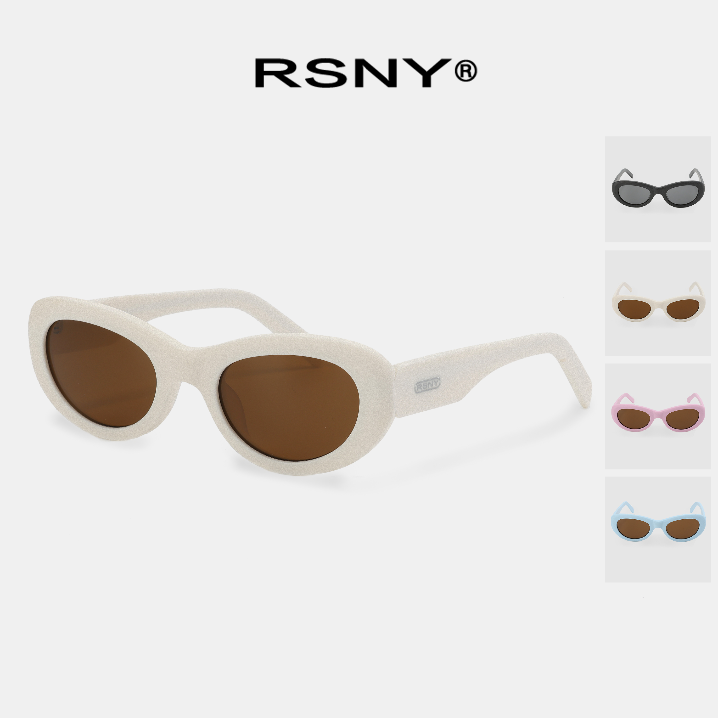 RSNY Moon OVAL椭圆太阳眼镜时尚个性欧美遮阳沙滩墨镜通用MJ0010