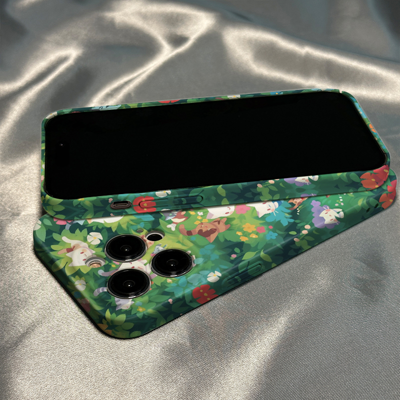 猫精灵适用苹果华为OPPOVIVO小米一加硬壳手机壳菲林壳13/12/11手