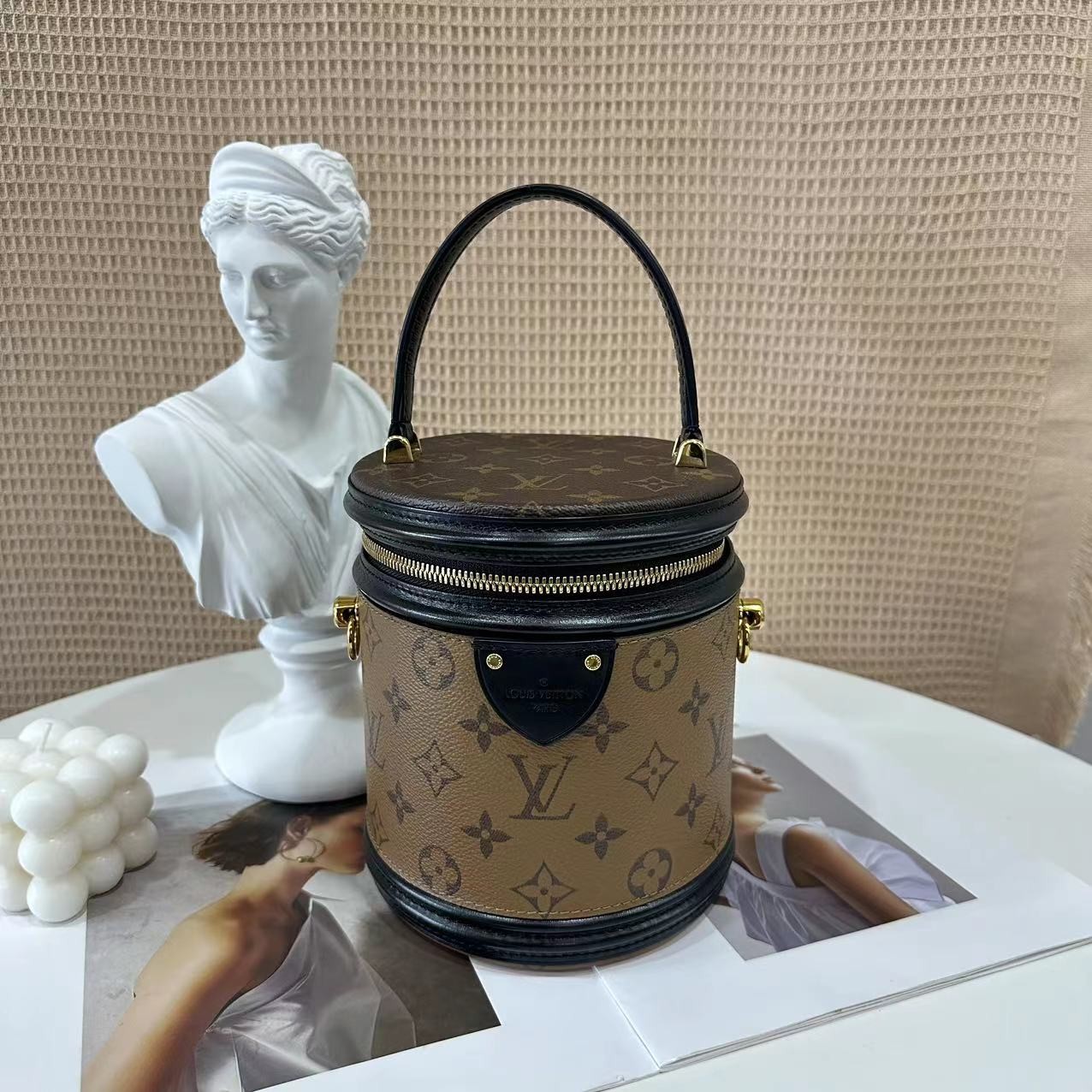99新 LouisVuitton/路易威登 拆单链接2/lv发财桶手提斜挎包/严选