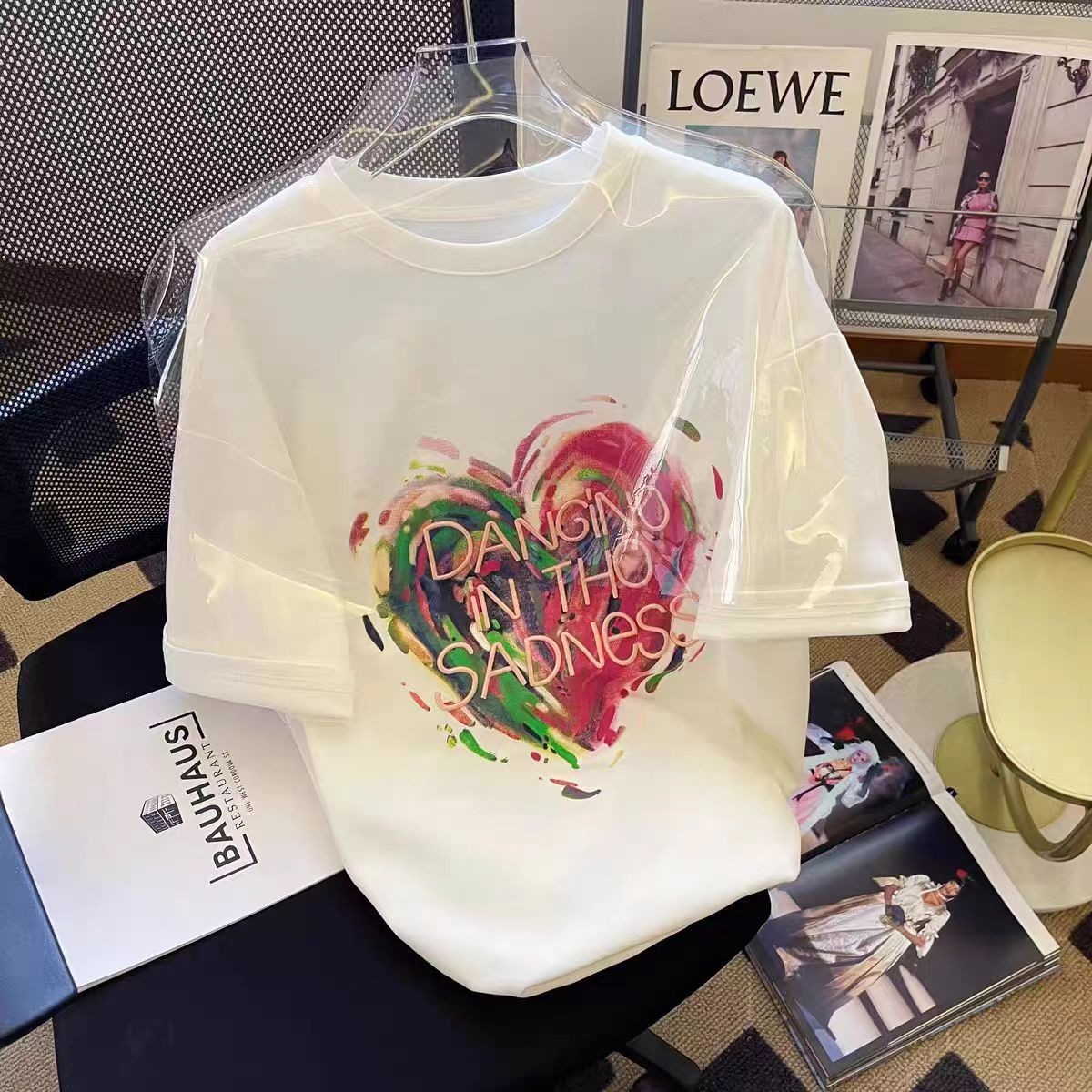 (编号1-50) 新款爆款宽松显瘦上衣设计感小众体恤