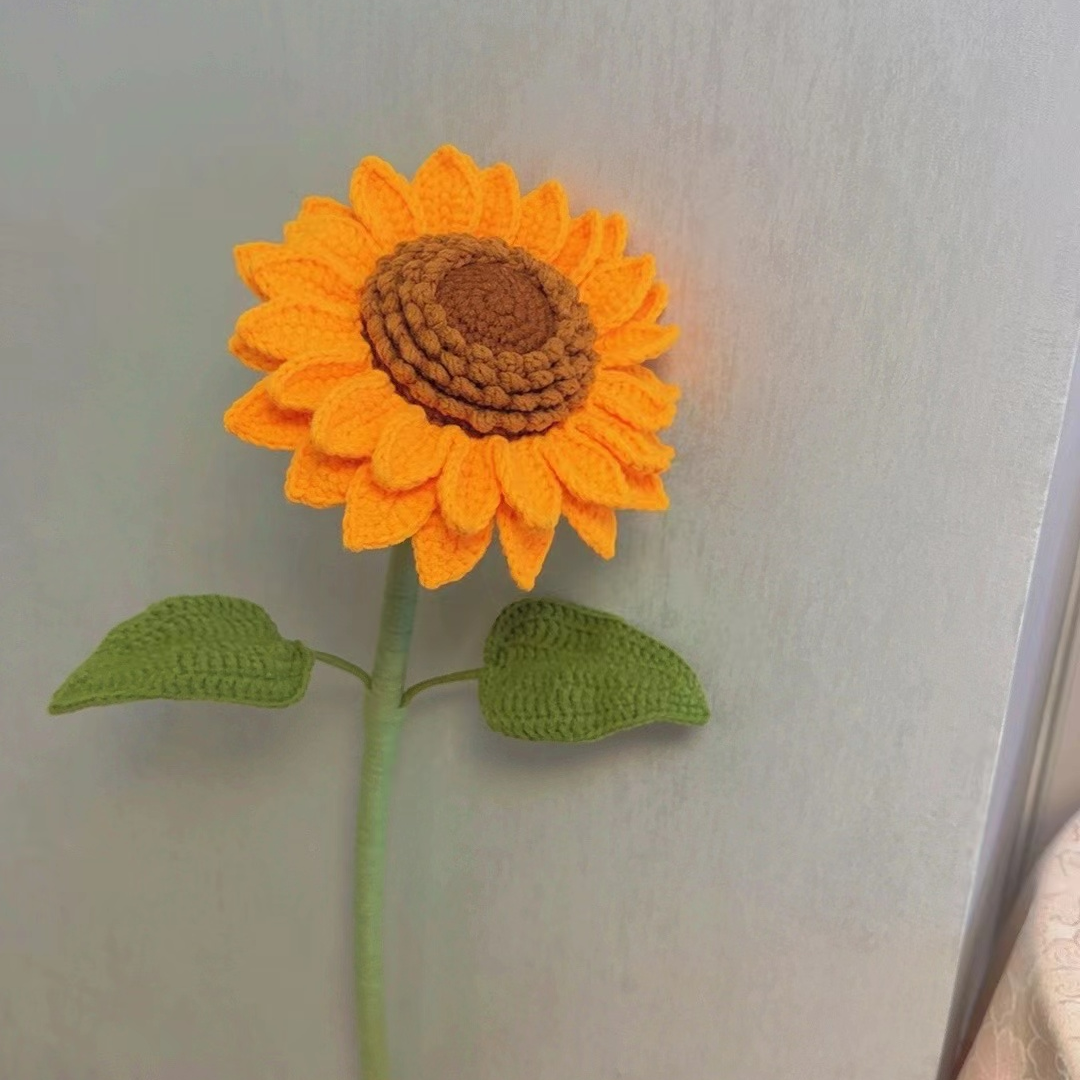 手工毛线向日葵成品