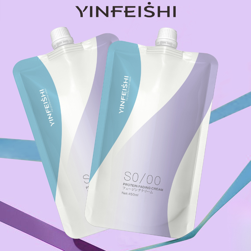 拍一发五音菲诗s0/00蛋白褪色膏弱酸修护专业发廊染发必备彩盖白