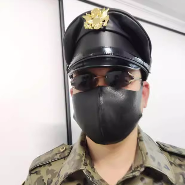 高弹力真皮羊皮可水洗面罩潮款时尚高颜值秋冬骑行防寒护脸不勒耳