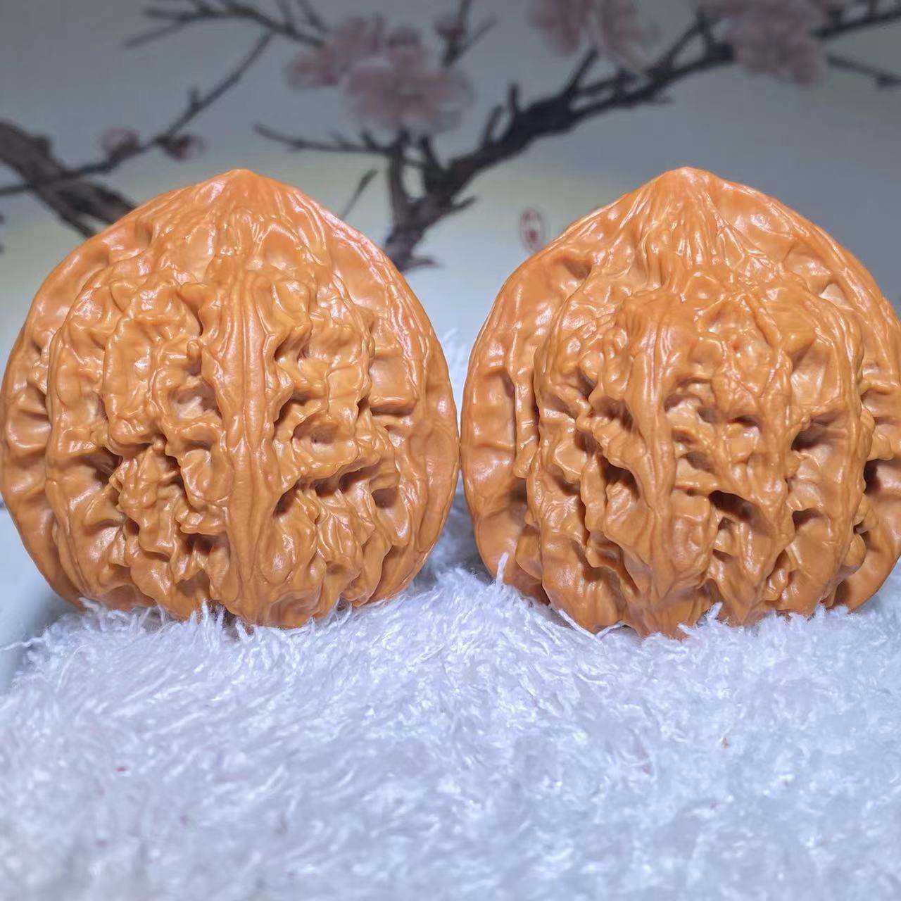 元宝粗筋蛤蟆头三角白狮子等文玩满天星核桃手把件直播下单链接