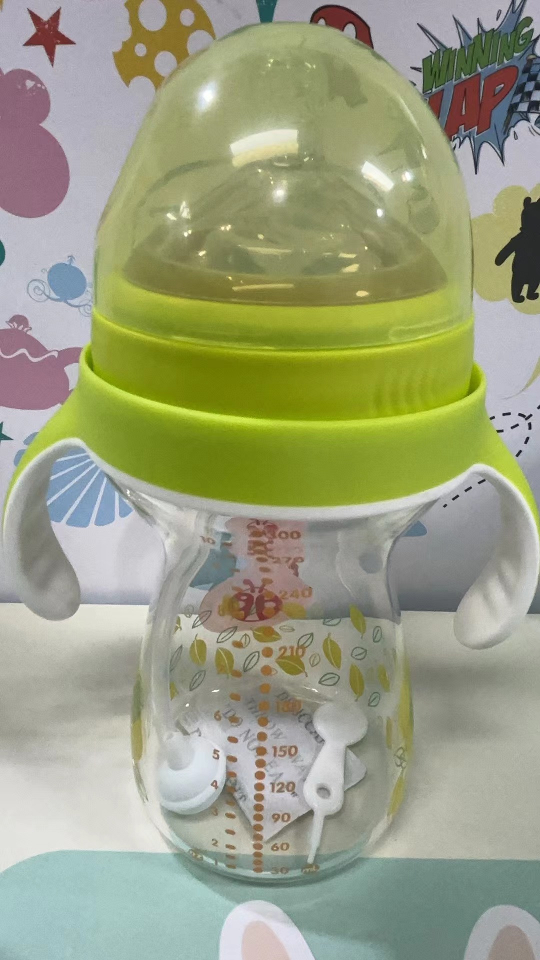 宝宝玻璃广口奶瓶