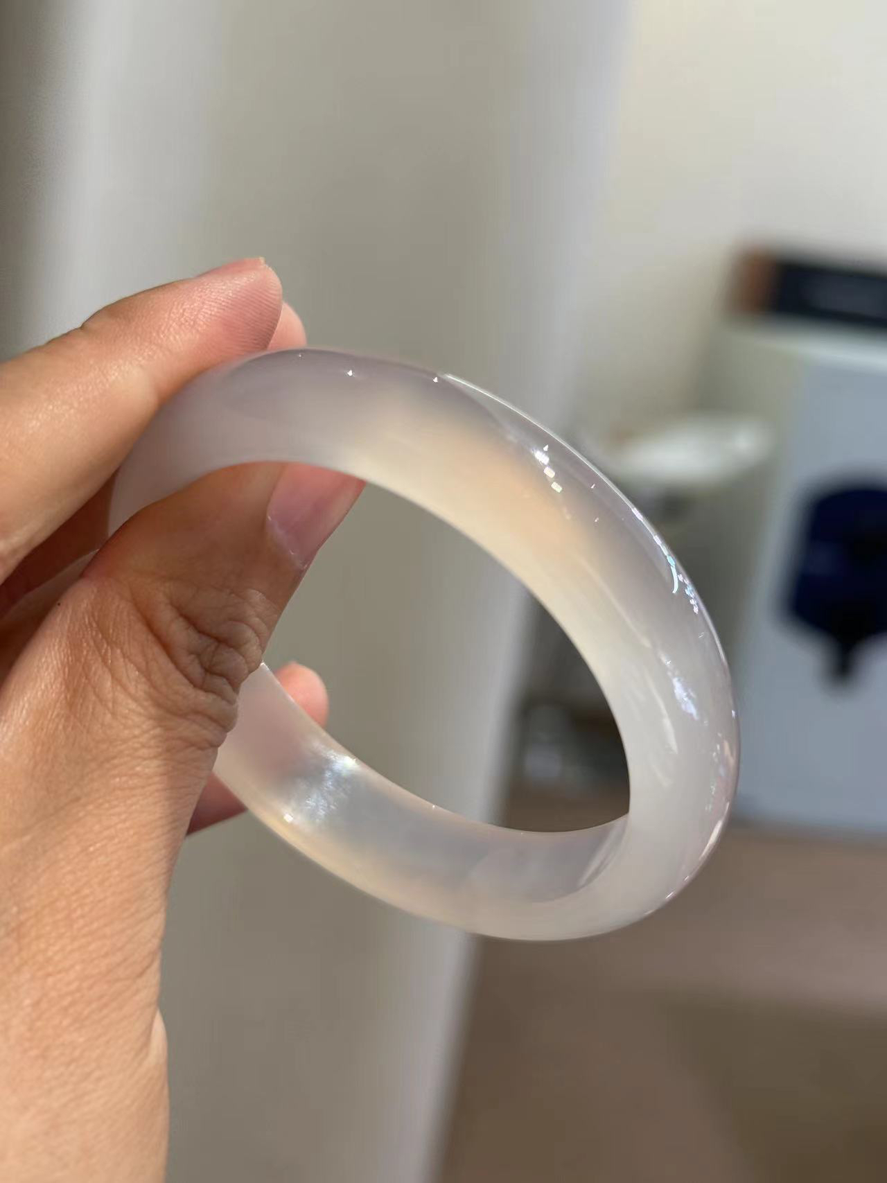 天然香槟色玛瑙手镯