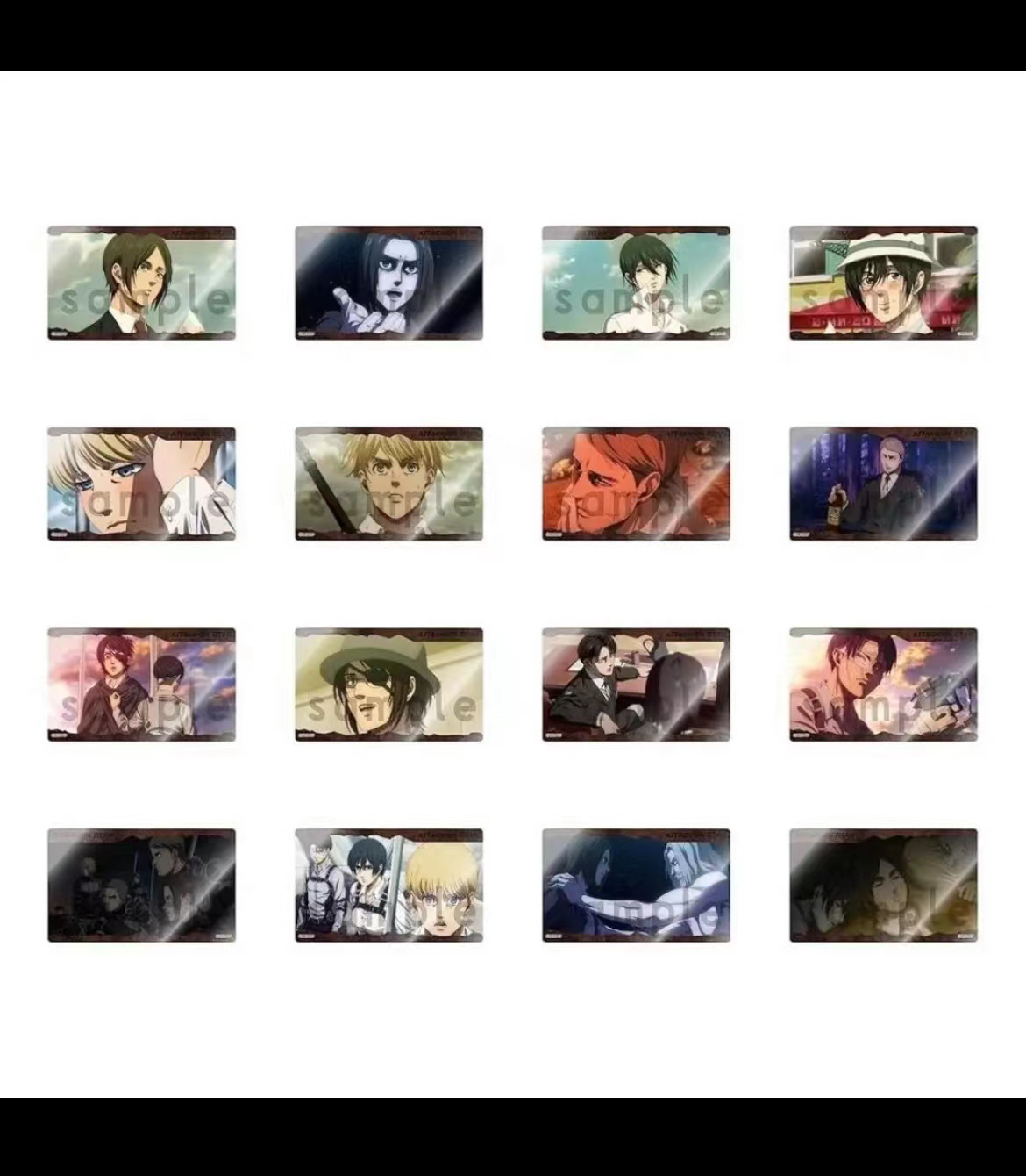 【进击的巨人】 马莱篇透卡片全1包2枚 周边 动漫日谷国现