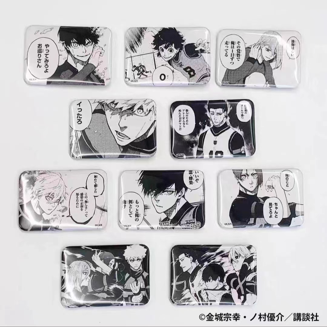 【蓝锁】 黑白方原画吧唧  周边 日谷