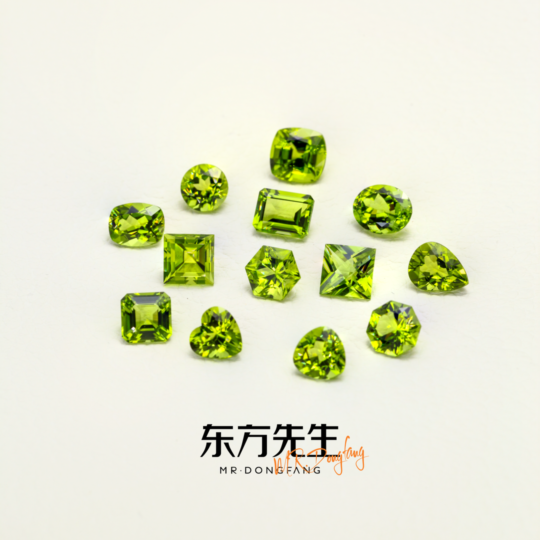 【东方先生】天然橄榄石 天然全净橄榄石 裸石 天然宝石 3ct主石