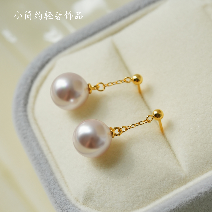 925银耳饰 优雅曼塔玫瑰紫珠大风吹耳钉高级感复古经典简约女耳环