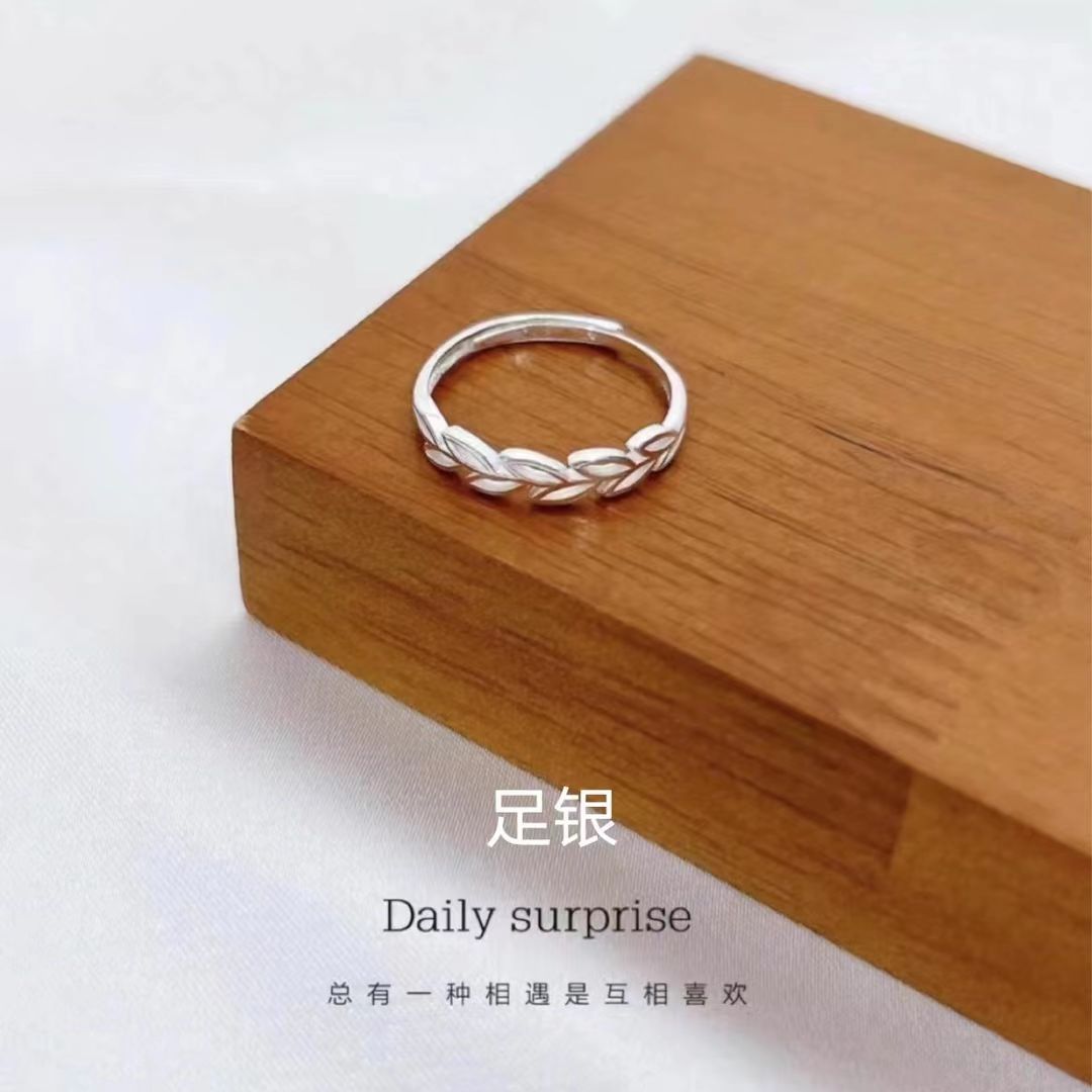 足银戒指 【麦穗戒指】时尚