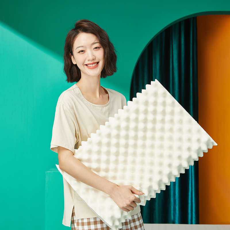 THAIAO泰国进口乳胶枕头护颈椎家用成人SPA按摩男女低枕芯乳胶枕