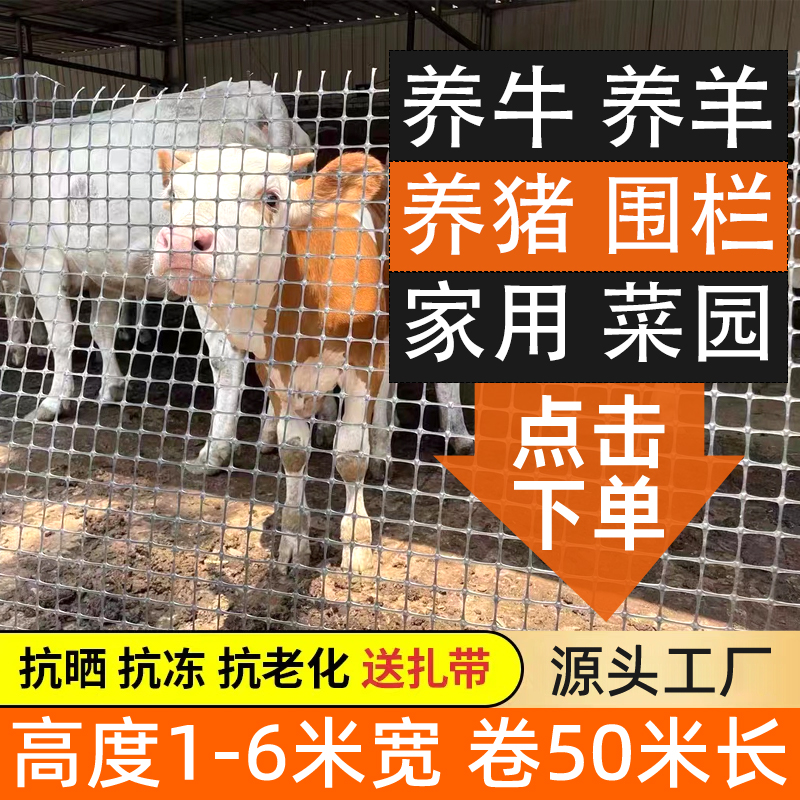 围栏防护网养殖养鸡庭院围墙加厚鱼塘猪牛羊隔离现货塑胶栅栏现货