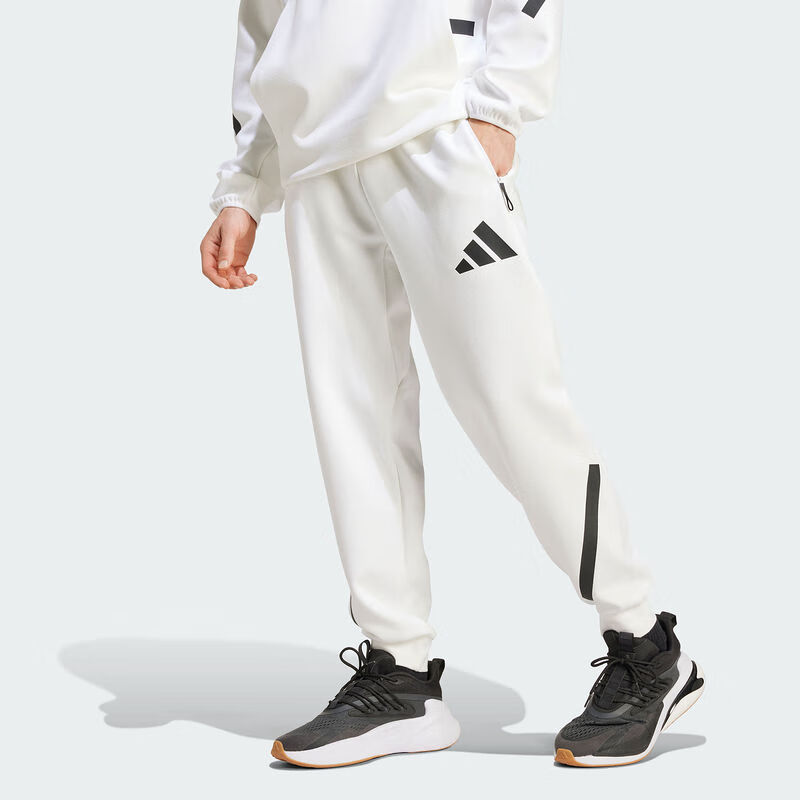 Adidas/阿迪达斯男黑标制服亲肤柔软轻薄保暖束脚裤长裤JF2449