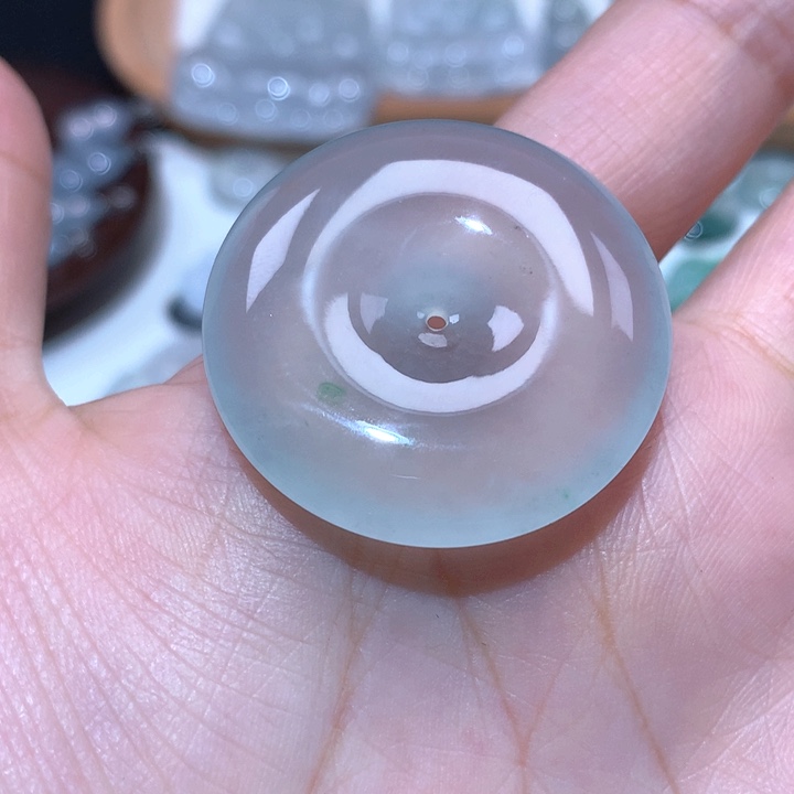 翡翠颈饰未镶嵌冰种大平安扣