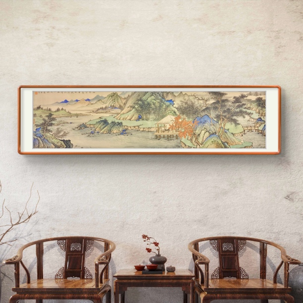 国画手绘作品文人画宋元笔墨工笔画写意画沙发茶室装饰书画挂画