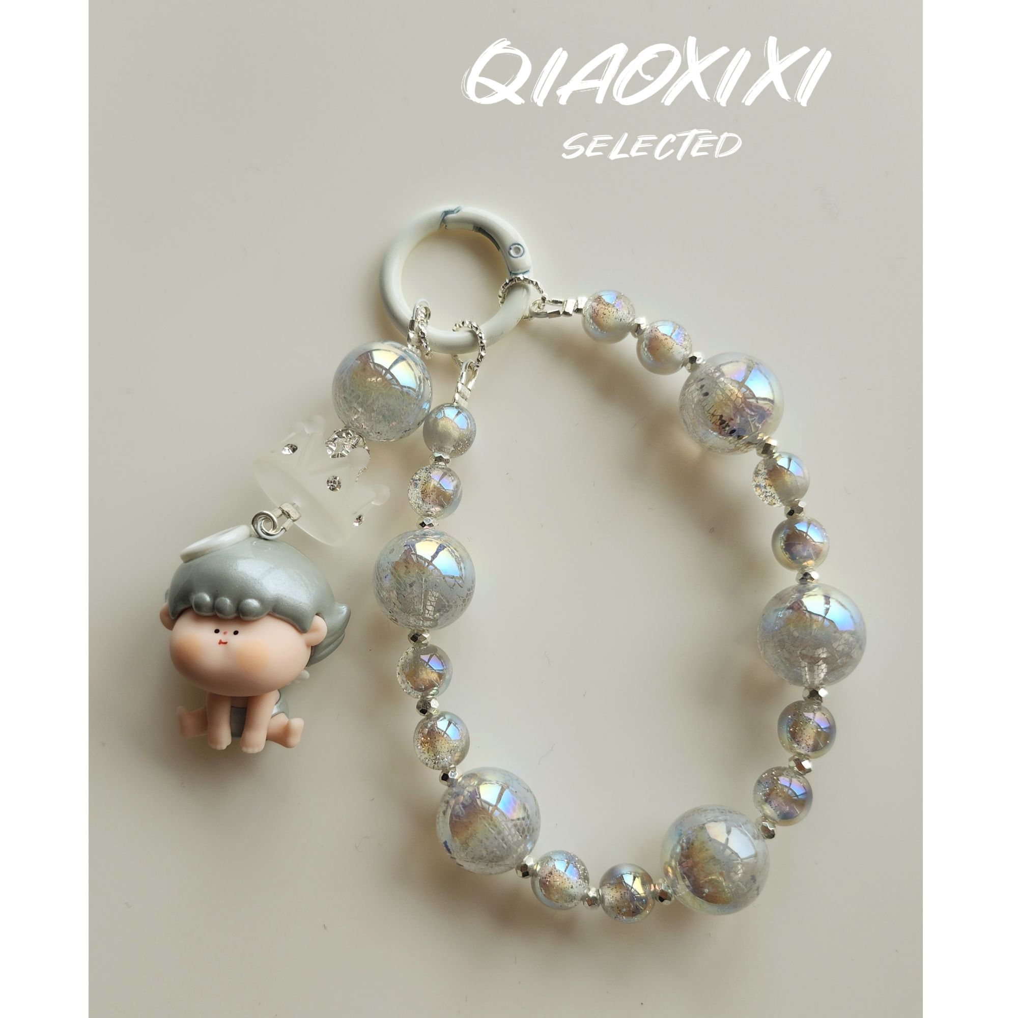 ins可爱萌粒手机链diy手机挂链