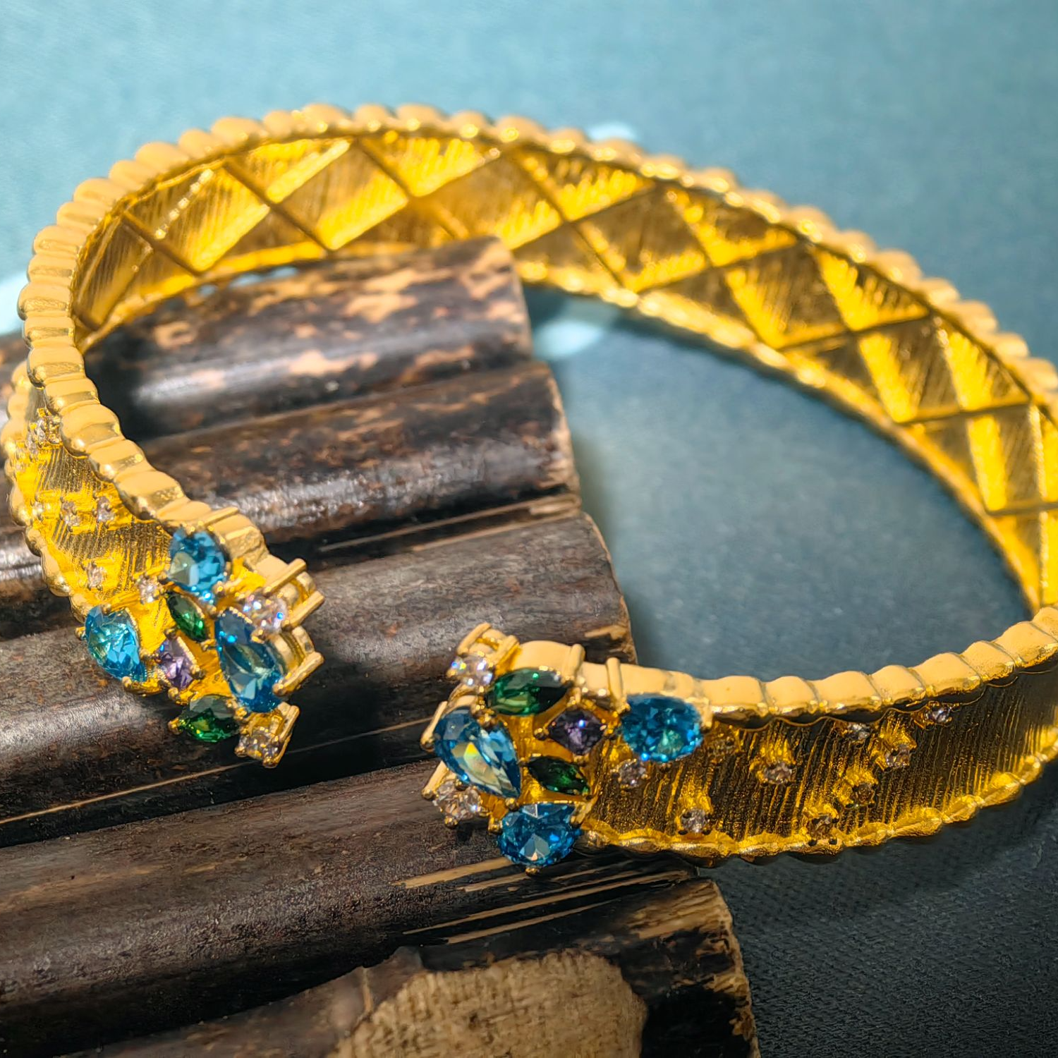 足银莫桑石手镯 璀璨星河手环实心开口手镯精美送女友足银999