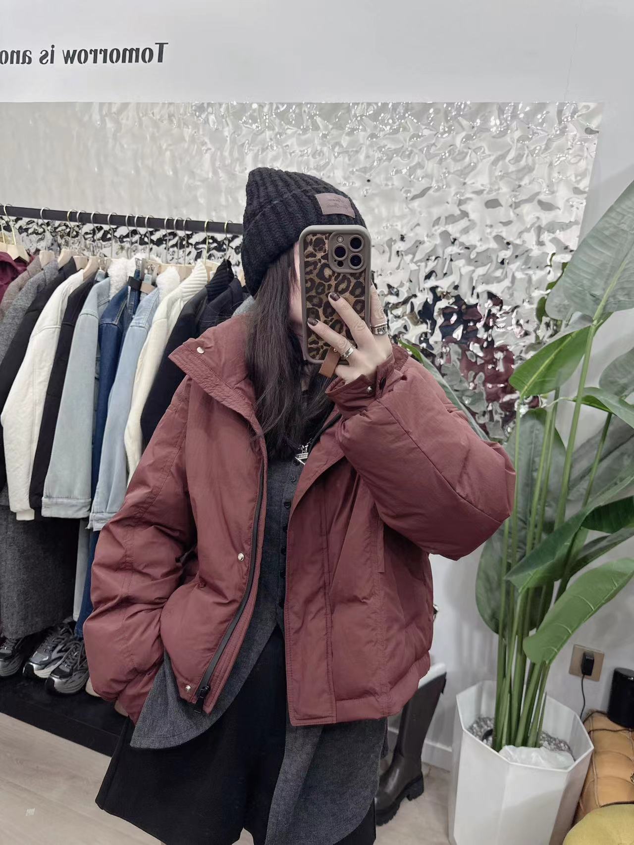 欧货短款时尚气质立领加厚保暖面包服外套女