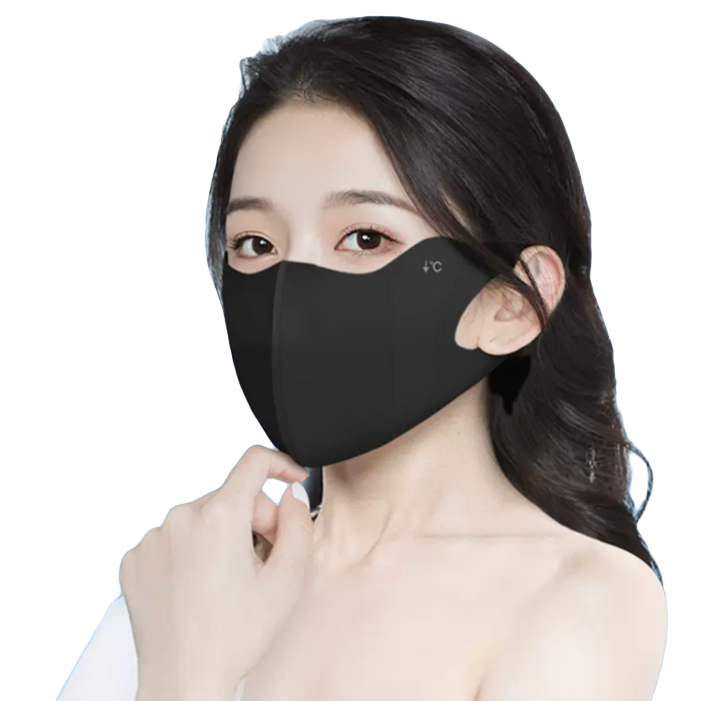3d立体冰丝防晒口罩女防紫外线薄款透气全脸无痕护眼角高颜值