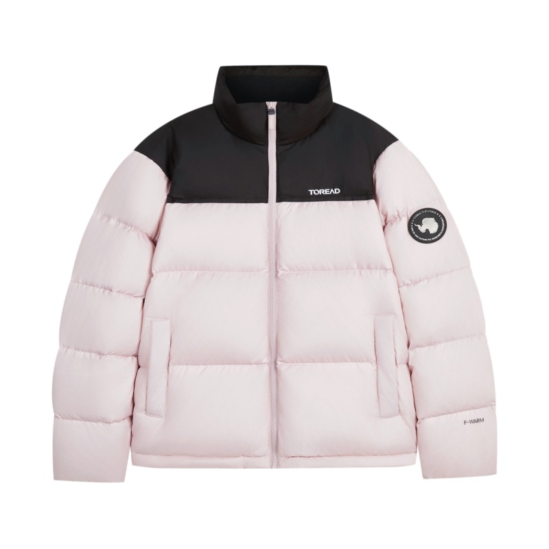 男女通款加厚羽绒服外套时尚百搭立领探路者羽绒服