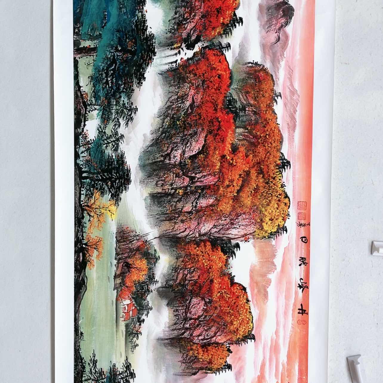 【闪购商品】书法大红袍画家康兰芳老师真迹