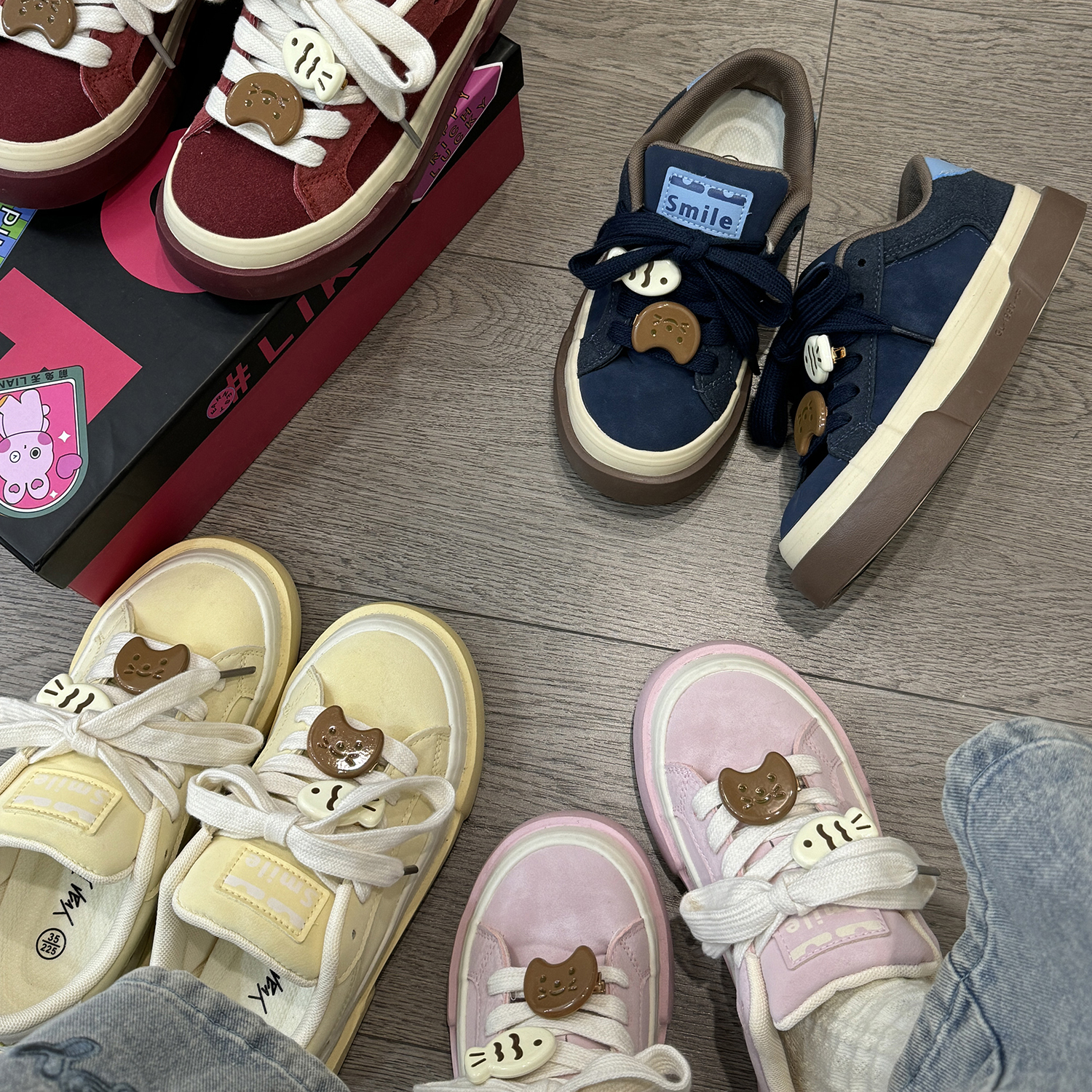 金小贝小众原创大头加绒面包鞋女2025新款秋冬学生厚底百搭运动鞋