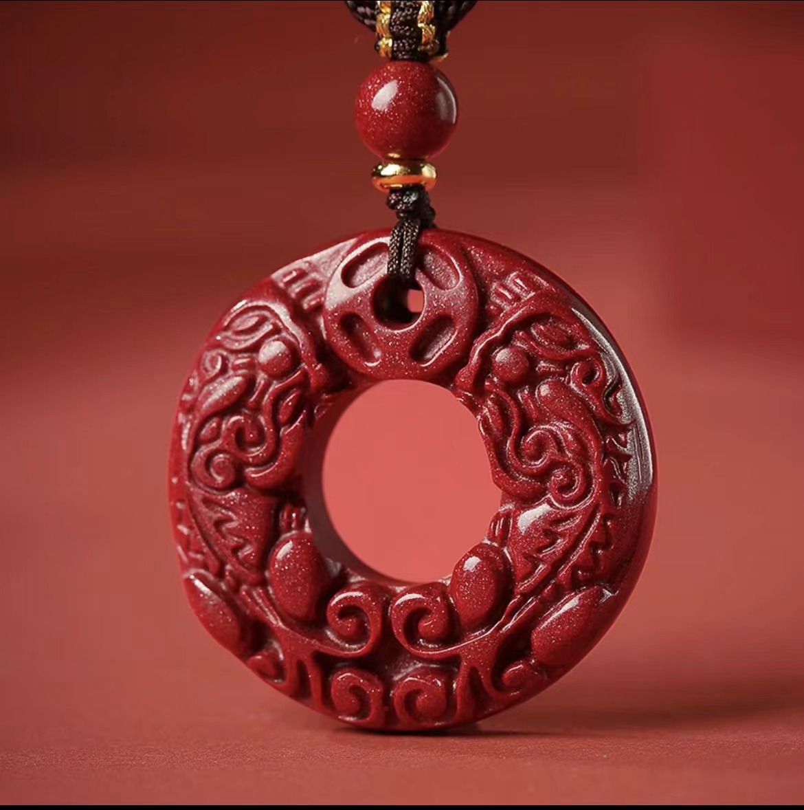 非金属亚克力吊坠 【臻选优品】平安花线吊坠（D）