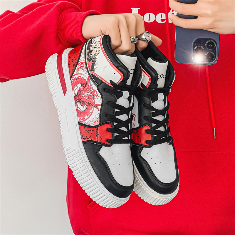 回力潮品男鞋冬季加绒保暖雪地棉鞋青少年高帮休闲板鞋运动老爹鞋