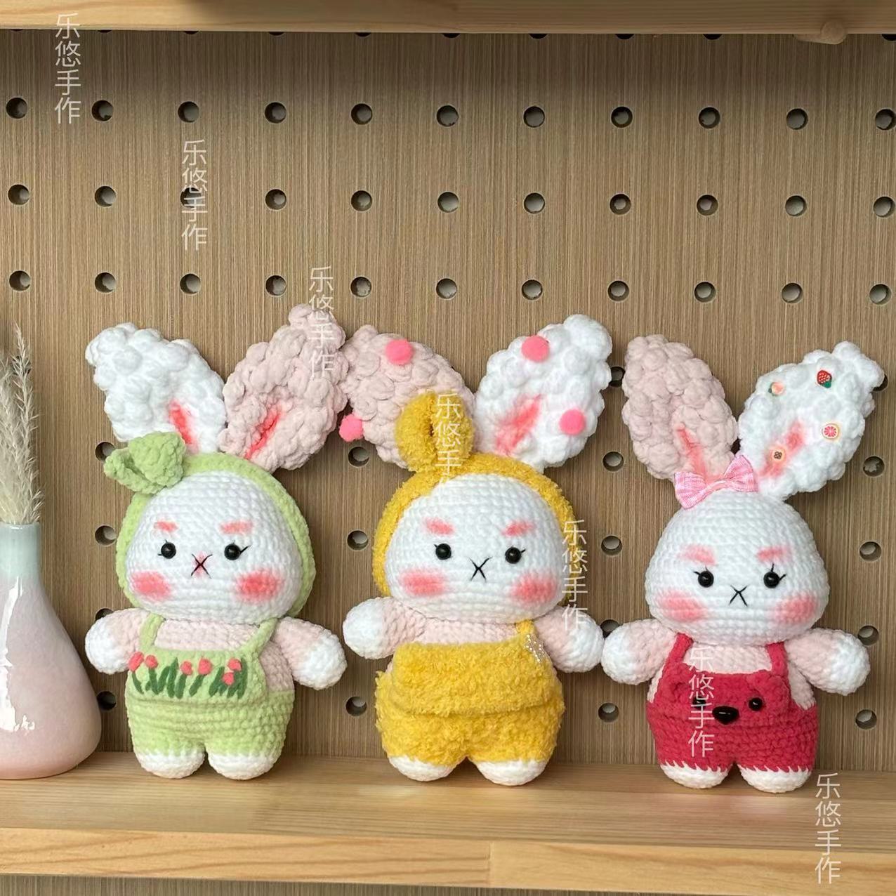 纯手工毛线制品毛线玩偶苞米兔成品（直播间选款，直接拍下不发货）